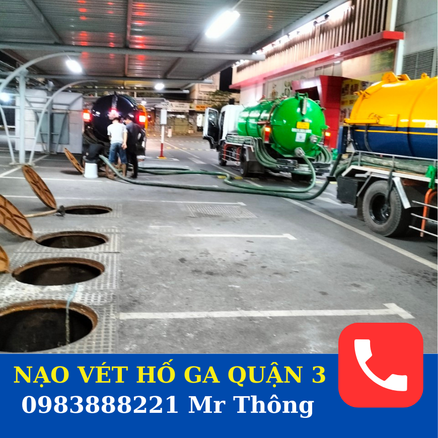 dịch vụ nạo vét hố ga quận 3