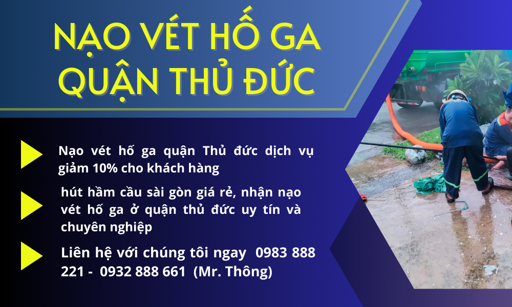 Nạo Vét Hố Ga Quận Thủ Đức