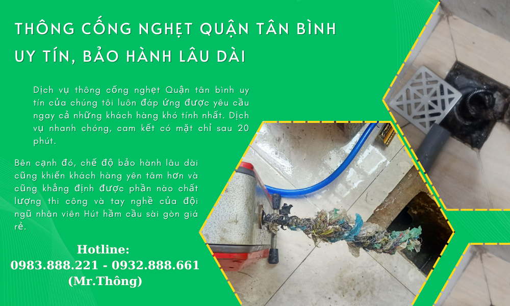 Thông Cống Nghẹt Quận Tân Bình