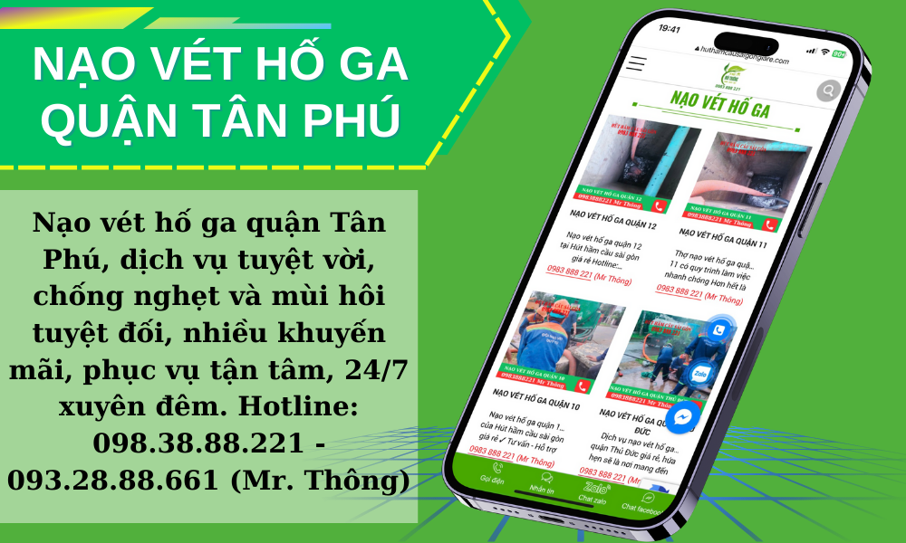  Nạo Vét Hố Ga Quận Tân Phú 