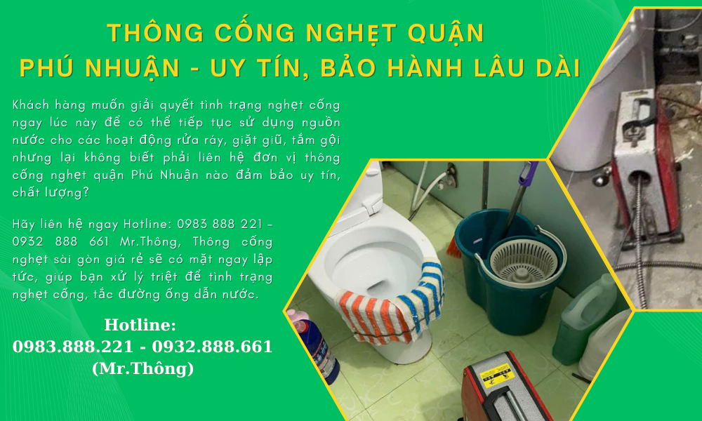 thông cống nghẹt tại quận Phú Nhuận