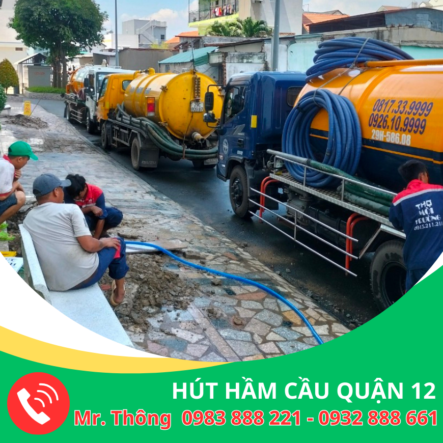 Hút hầm cầu quận 12