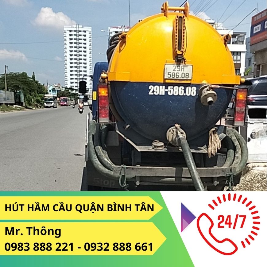 Hút Hầm Cầu Quận Bình Tân Triệt Để 100% [Giá Cực Rẻ]