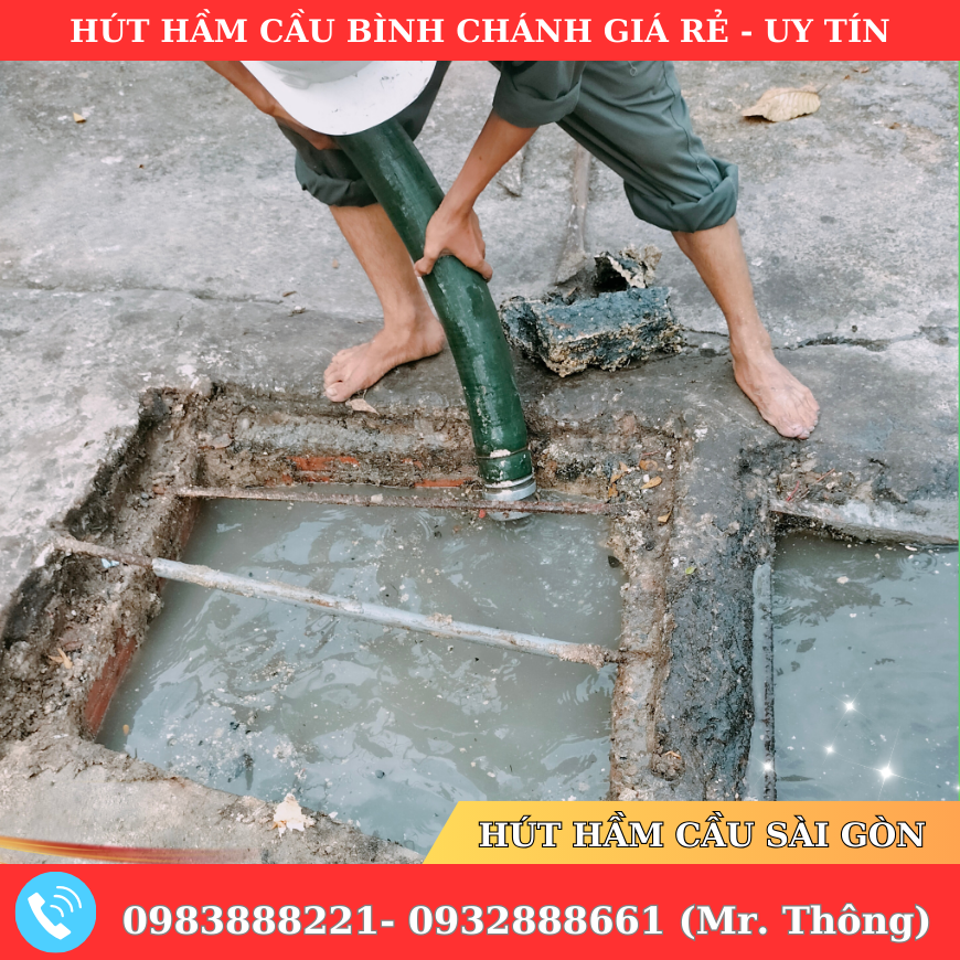 Hút Hầm Cầu Huyện Bình Chánh Triệt Để 100% [Giá Cực Rẻ]