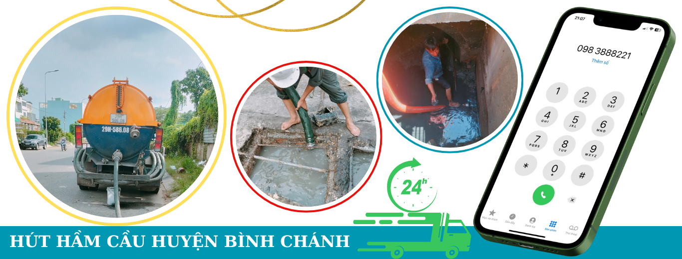 Hút Hầm Cầu Huyện Bình Chánh Triệt Để 100% [Giá Cực Rẻ]