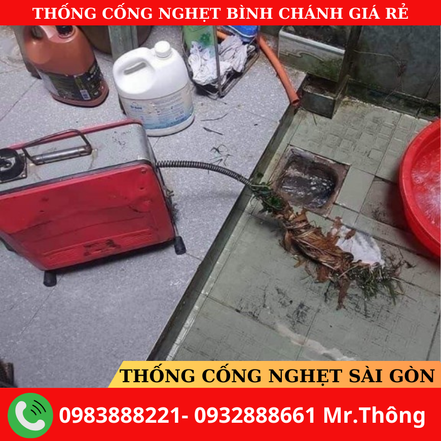 Thông Cống Nghẹt Huyện Bình Chánh Giá Rẻ - Bảo Hành Dài Hạn.