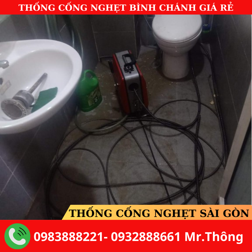 Thông Cống Nghẹt Huyện Bình Chánh Giá Rẻ - Bảo Hành Dài Hạn.