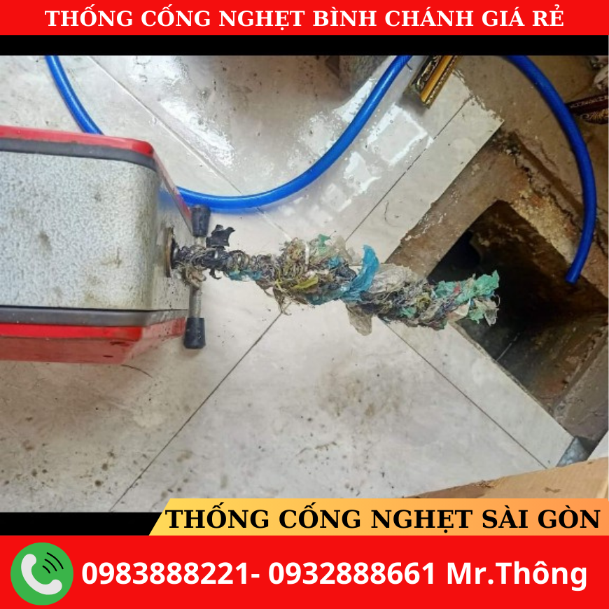 Thông Cống Nghẹt Huyện Bình Chánh Giá Rẻ - Bảo Hành Dài Hạn.