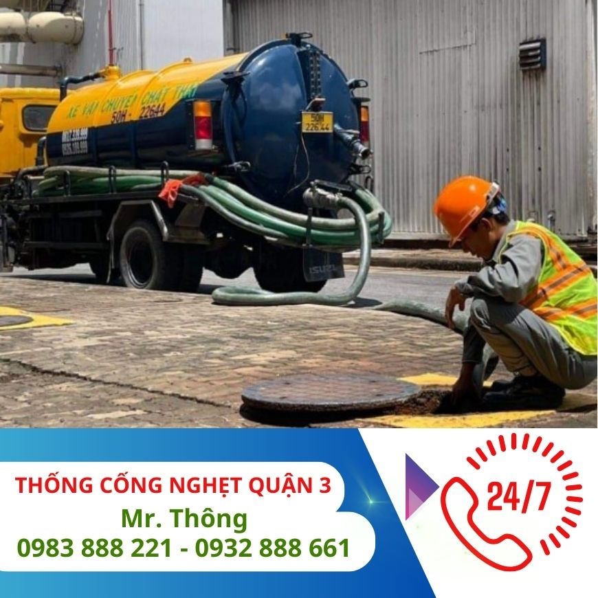 Thông cống nghẹt giá rẻ nhất tại quận 3, TP.HCM (Sài Gòn) – Thông Cống Nghẹt Sài Gòn Giá Rẻ