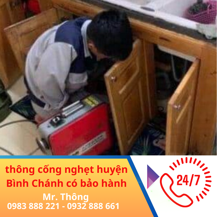 thông cống nghẹt huyện Bình Chánh có bảo hành