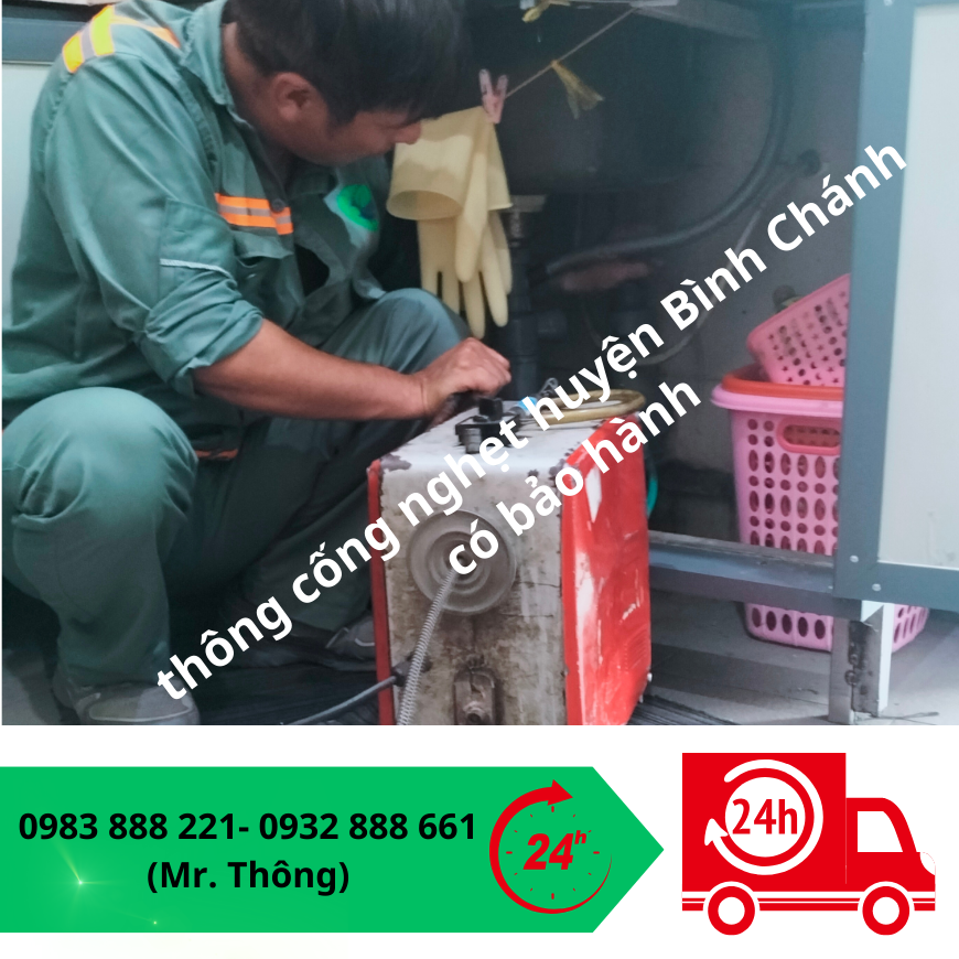 thông cống nghẹt huyện Bình Chánh có bảo hành