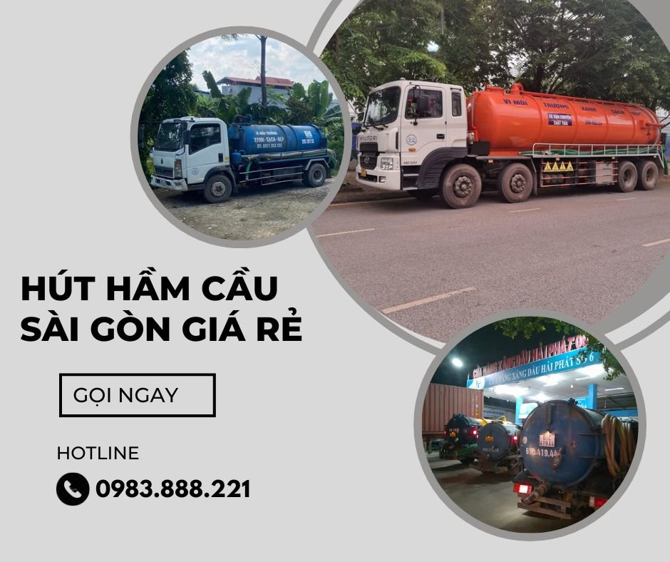 hút hầm cầu Huyện Bình Chánh - TP HCM giá rẻ 