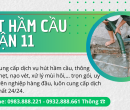 Hút Hầm Cầu Quận 11 Giá Rẻ